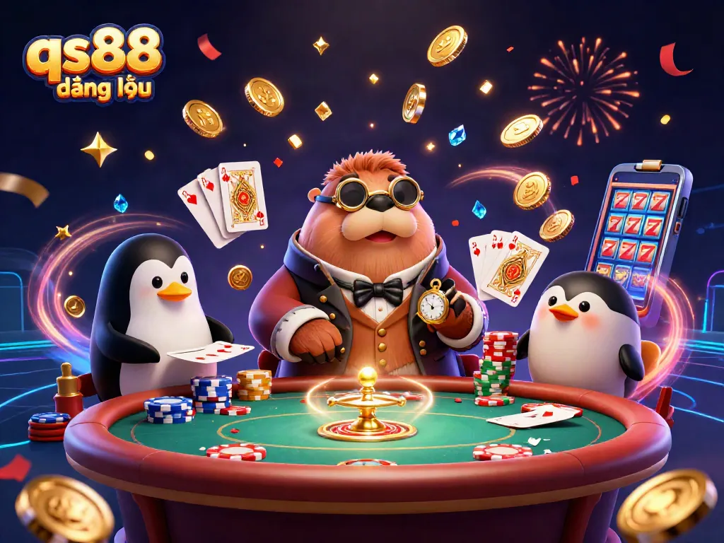 Play poker with the qs88 đăng nhập walrus and friends at an adventurous underwater casino.