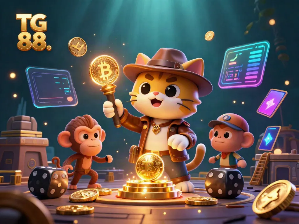 Experience TG 88's thrilling casino adventure with cartoon explorers and vibrant gaming elements.