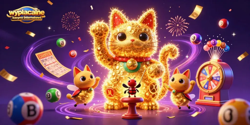 Experience the excitement of wypłacalne kasyno internetowe with dynamic casino symbols and lucky elements.