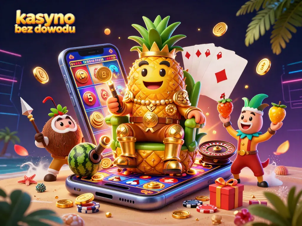 Engage in thrilling gameplay with kasyno bez dowodu amidst playful characters and vibrant casino elements.