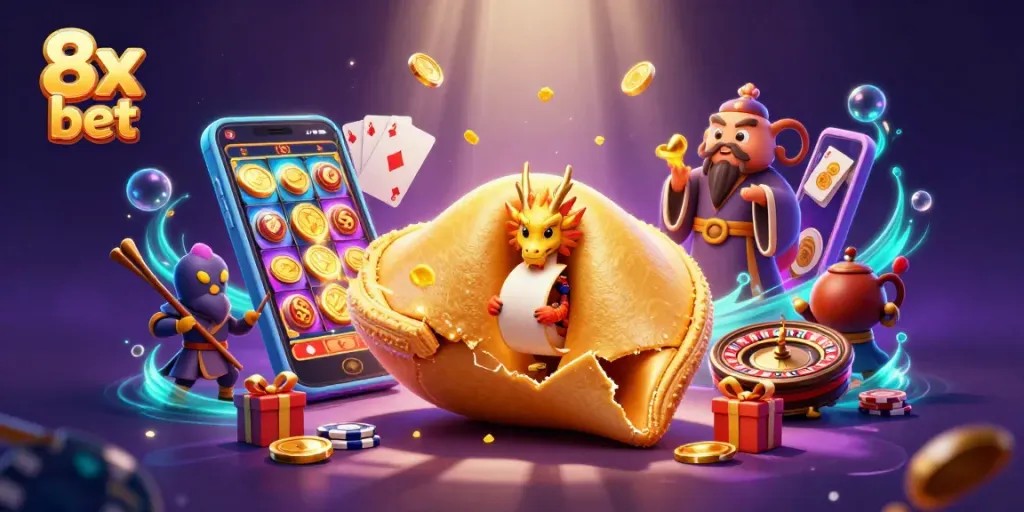 Engage in thrilling gaming experiences with 8x bet at this vibrant casino illustration featuring a dynamic scene.