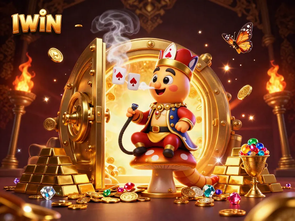 Experience thrilling IWIN gameplay with a captivating 3D casino scene full of enchanting elements.