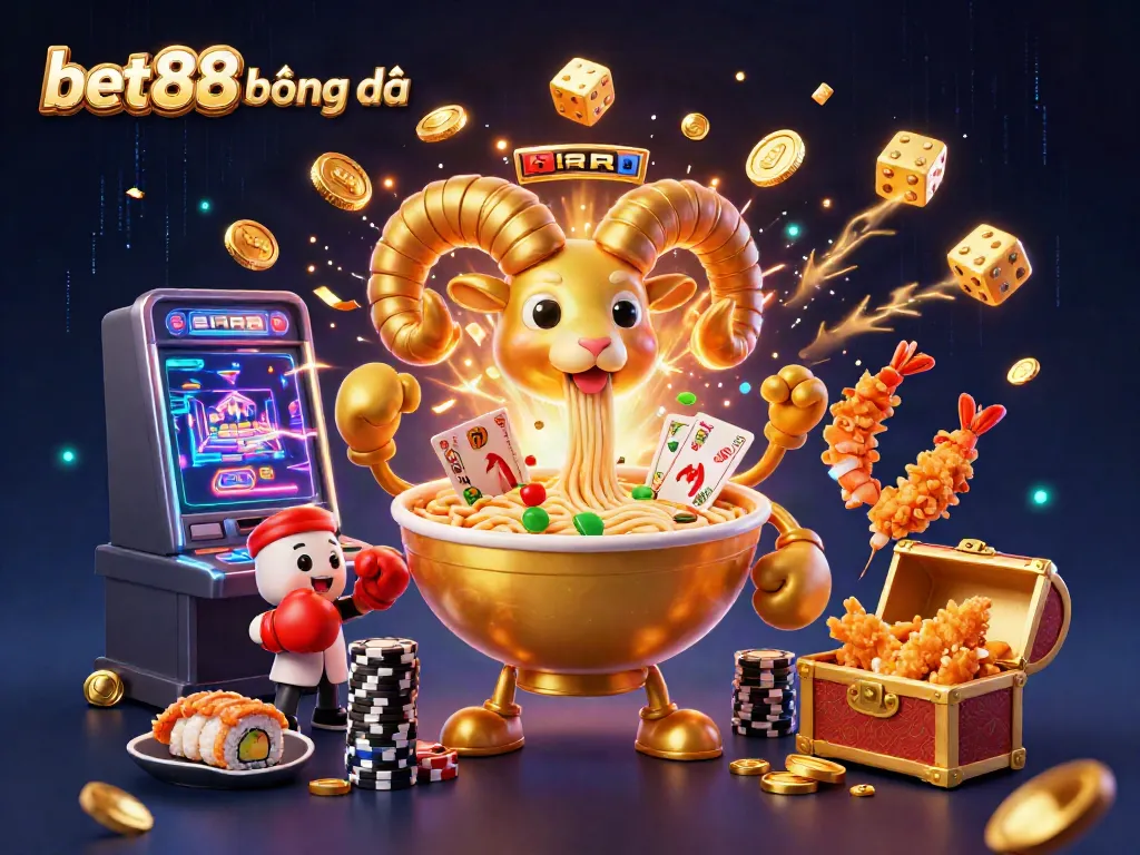 Engage with bet88 bóng đá through a vibrant 3D casino illustration featuring dynamic characters and thrilling game elements.