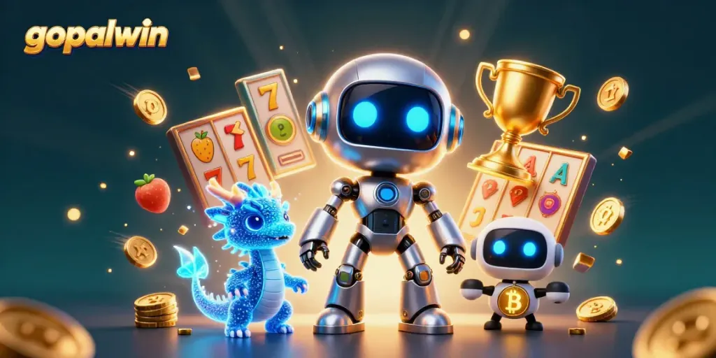 Experience jackpot excitement with gopalwin's vibrant 3D cartoon casino scene featuring dynamic slot elements and engaging characters.
