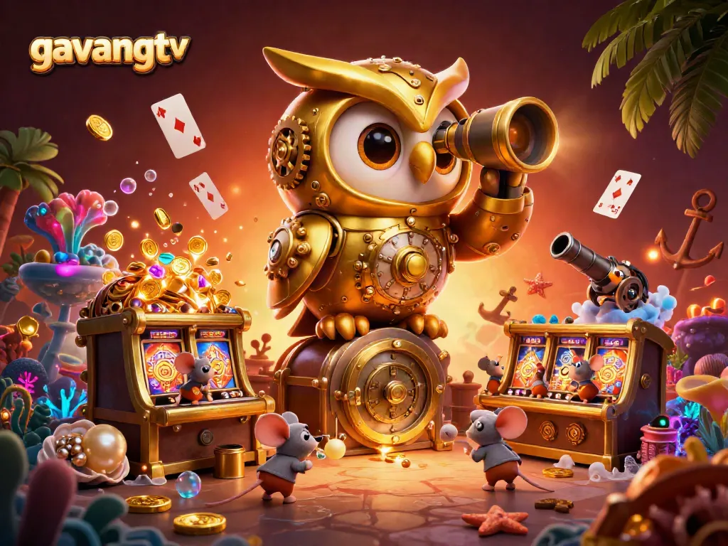 Experience thrilling action with gavangtv’s lively depiction of animated casino elements and characters.