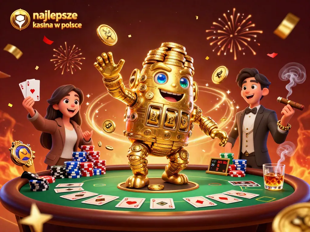 Experience thrilling gameplay at najlepsze kasyna w polsce with a vivid, dynamic casino illustration.
