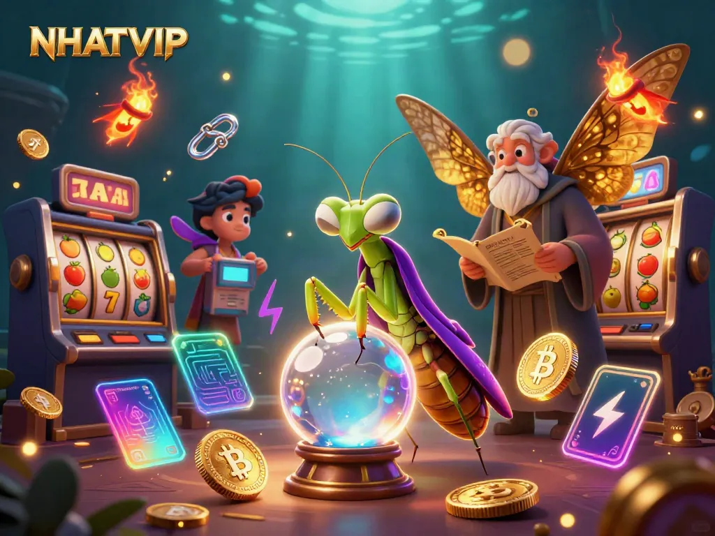 Engage with NHATVIP's vibrant online casino world featuring unique gaming elements and characters.