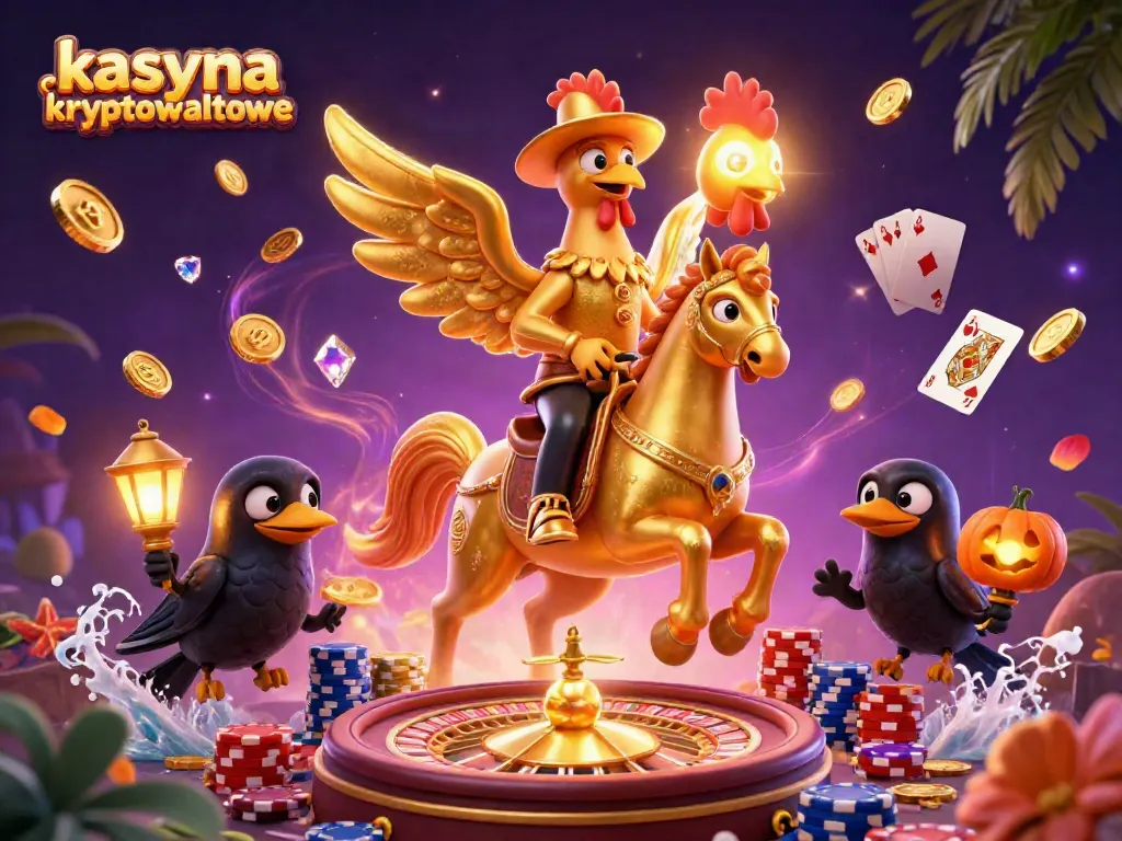 Engage in exciting kasyna kryptowalutowe action with vivid characters and casino elements.