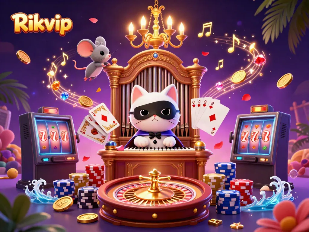 Experience thrilling gameplay at Rikvip with dynamic casino scenes and vibrant characters.