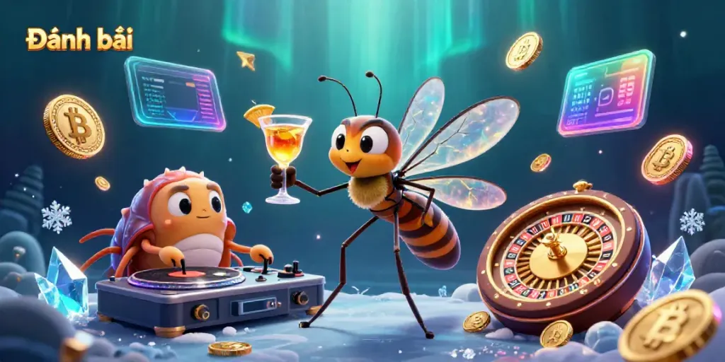 Experience thrilling Đánh bài gameplay with captivating casino mascots and dynamic elements