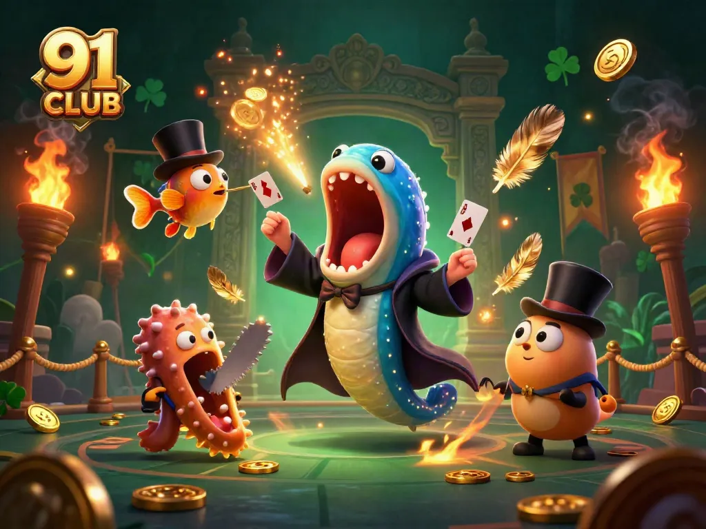 Engage in thrilling gaming adventures with 91 CLUB, where vibrant characters and rich casino elements come to life.