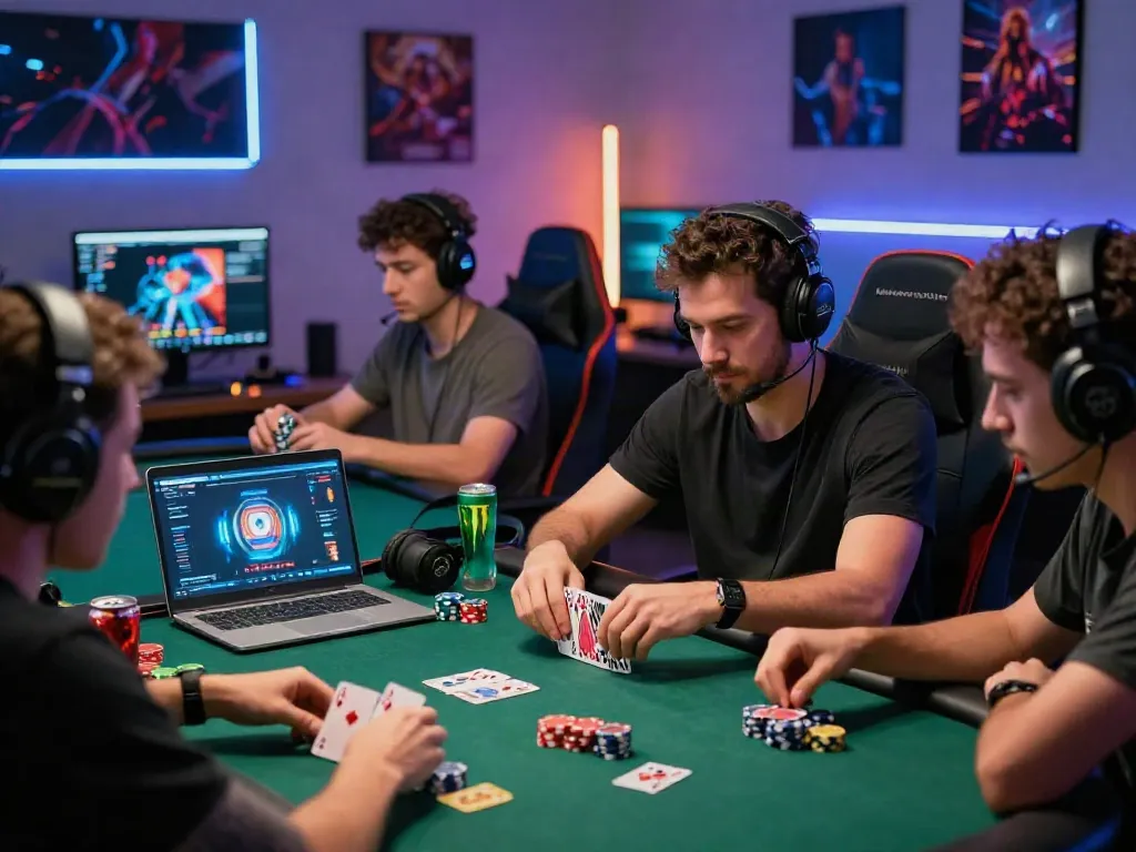 Engaging online gaming session at https://man881.jp.net/ showcasing players immersed in casino action.