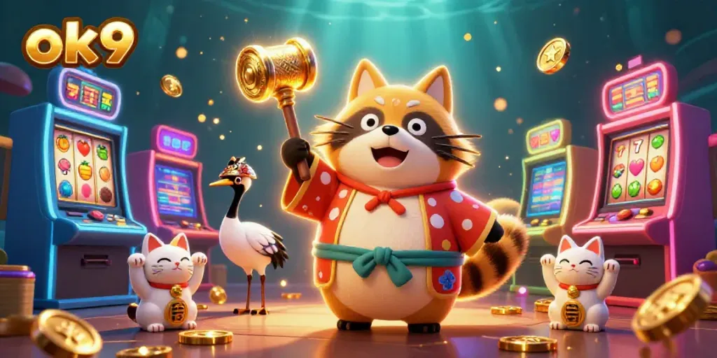 Try your luck with the engaging ok9 slot machines featuring vibrant characters and winning symbols.